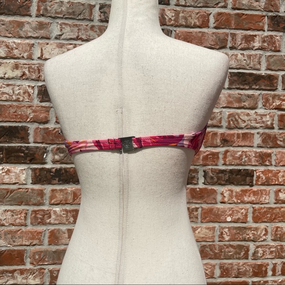 Nanette Lepore pink floral print strapless bikini top / L / Excellent condition - Picture 8 of 17